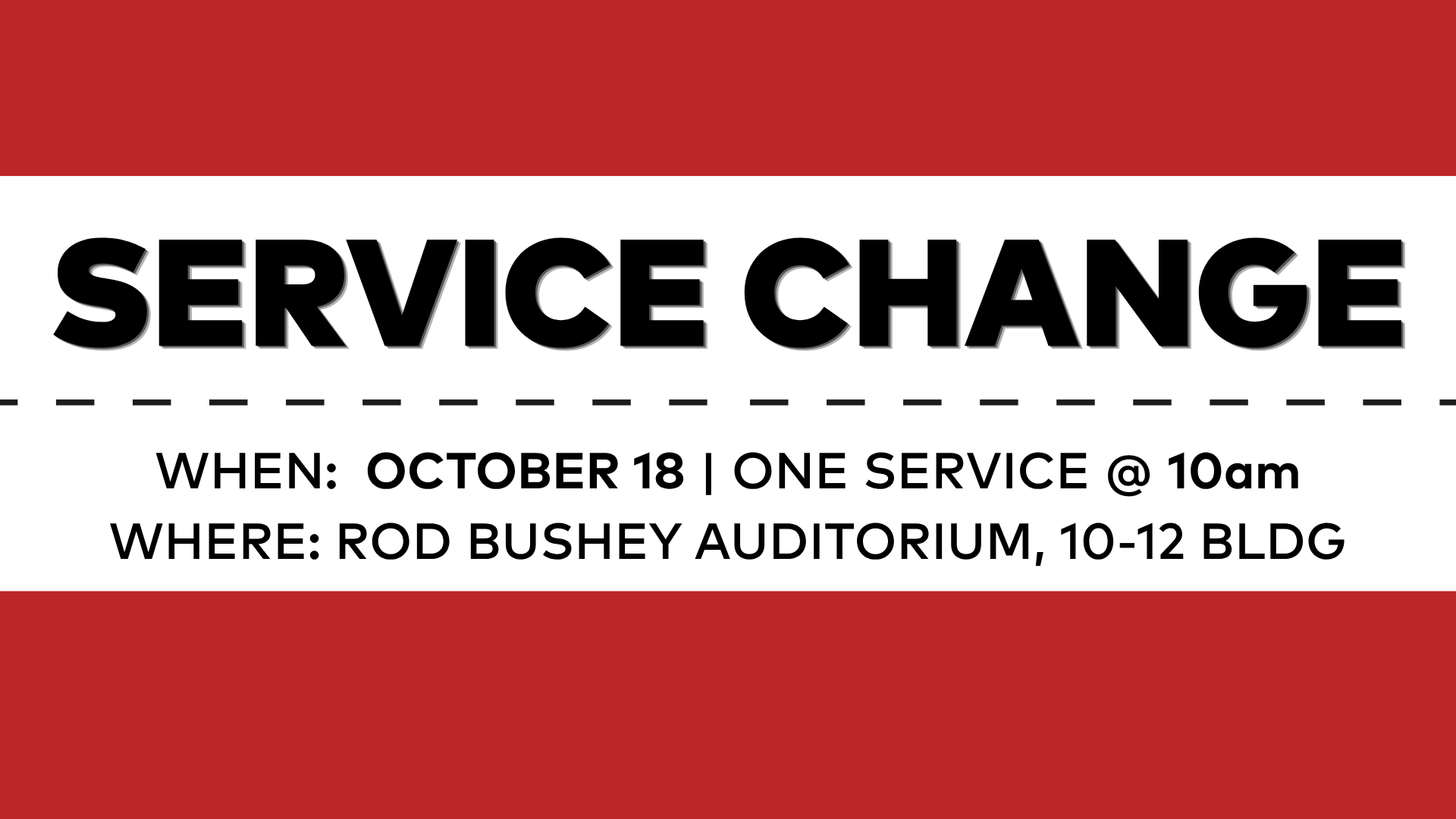 SERVICE CHANGE